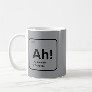 Taza De Café Ah El Elemento De Sorpresa Química Divertida Cienc