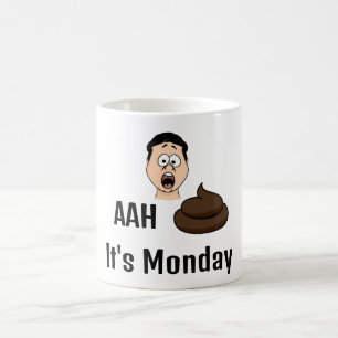 Taza De Café Ah S&%# Es el café del lunes Mug