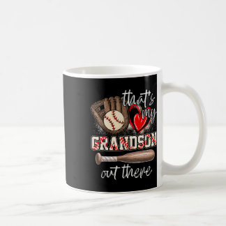 Taza De Café Ahí fuera mi nieto regalos a las mujeres de béisbo