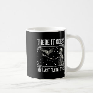 Taza De Café Ahí Va Mi Último Hallowee De Fun De Skeleton Volad