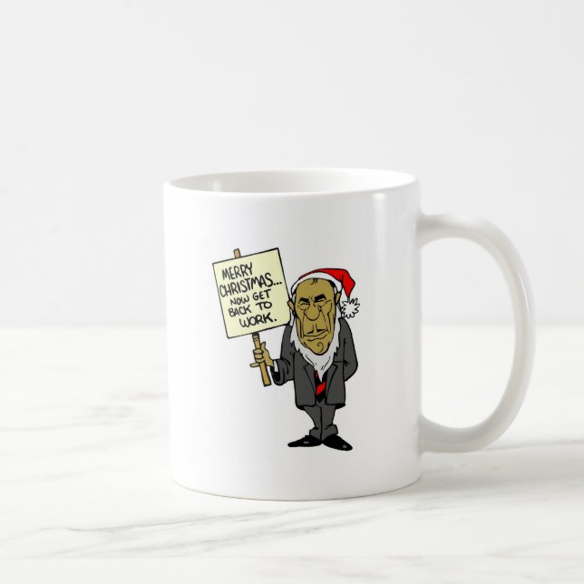 Taza De Café Ahora vuelva trabajar el navidad Boss (Derecha)