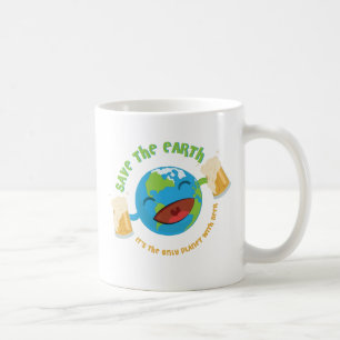 Taza De Café Ahorre la tierra
