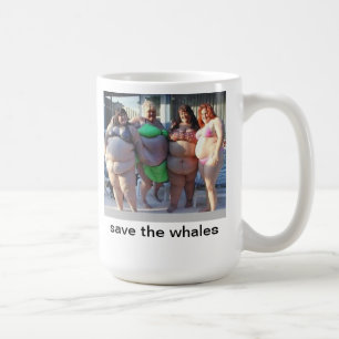 Taza De Café ahorre las ballenas
