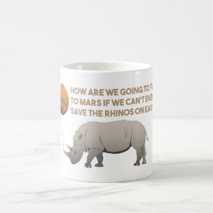 Taza De Café Ahorre los Rhinos
