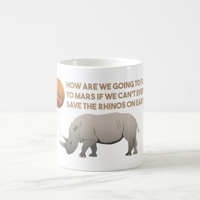 Taza De Café Ahorre los Rhinos (Centro)