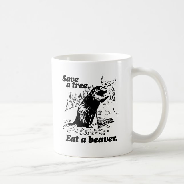 TAZA DE CAFÉ AHORRE UN ÁRBOL - .PNG (Derecha)