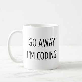 Taza De Café Ahuye estoy codificando - Programador divertido