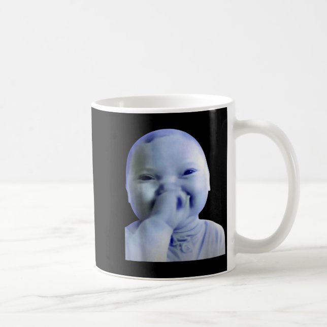 Taza De Café Ai Baby You Swear Meme Funny Laughing Baby Meme Br (Derecha)