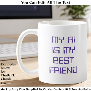 Taza De Café AI/Chatbot divertido Entusiasta de tecnología geek