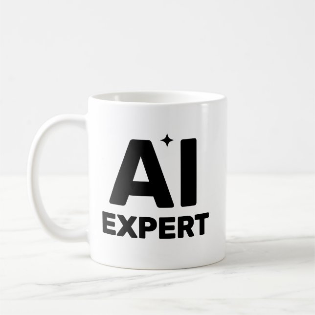 Taza de café AI Expert™ (Izquierda)
