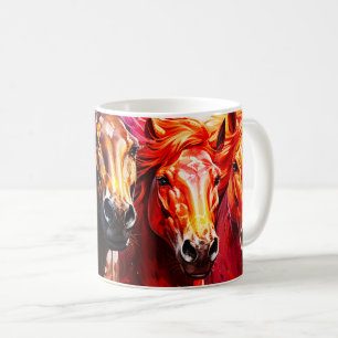 Taza De Café Ai Horses
