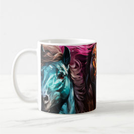 Taza De Café Ai Horses