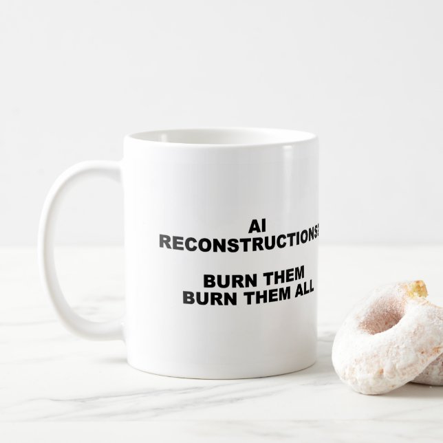 Taza De Café AI Reconstruction Mug (Con donut)
