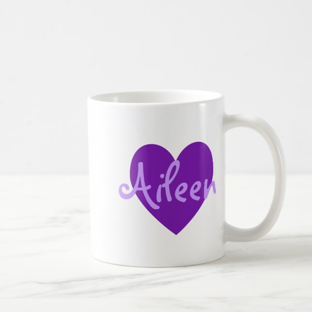 Taza De Café Aileen en morado (Derecha)