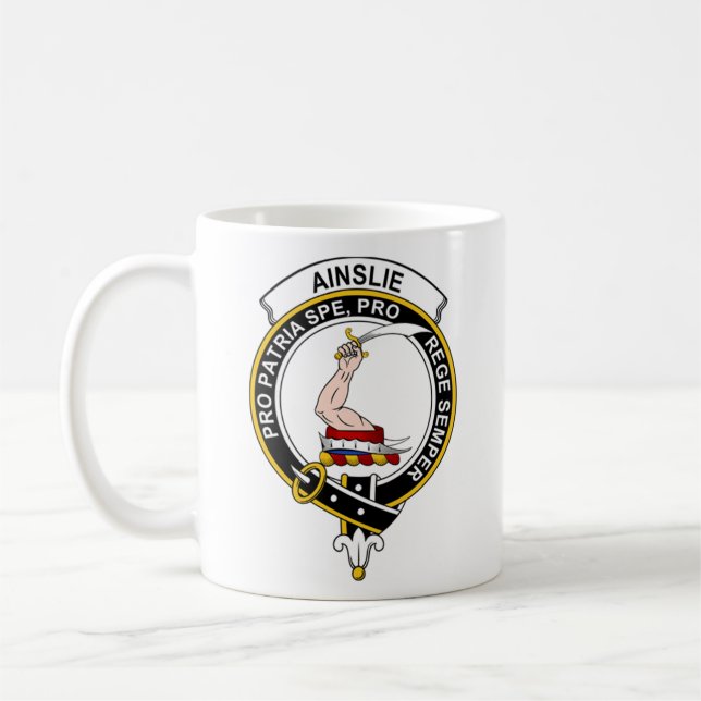 Taza De Café Ainslie Tartan Coffee Mug - tamaño 11oz (Izquierda)