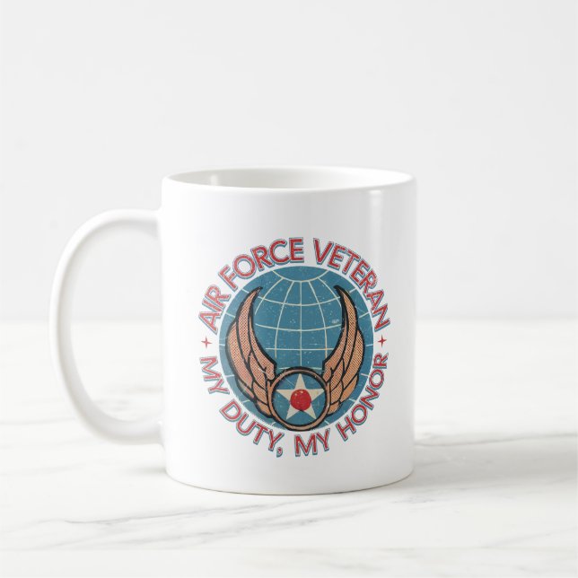 Taza De Café Air Force Veteran (Izquierda)