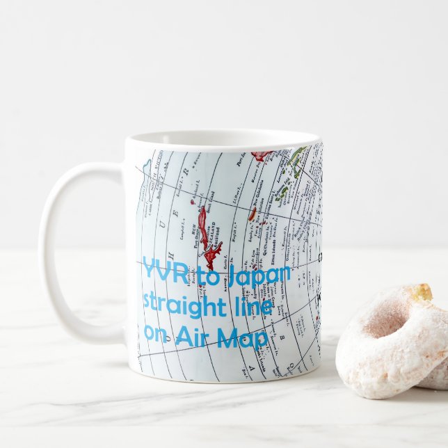 Taza De Café Air Map (Con donut)
