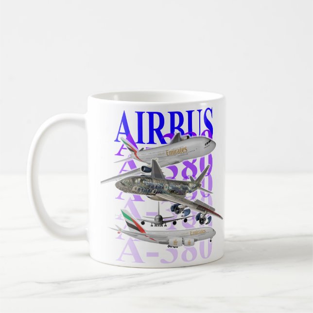 Taza De Café Airbus A-380 (Izquierda)