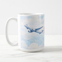 Taza De Café Aircraft flying Mug for Thank you Pilot