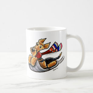Taza De Café Airedale Aire-Sledding Terrier