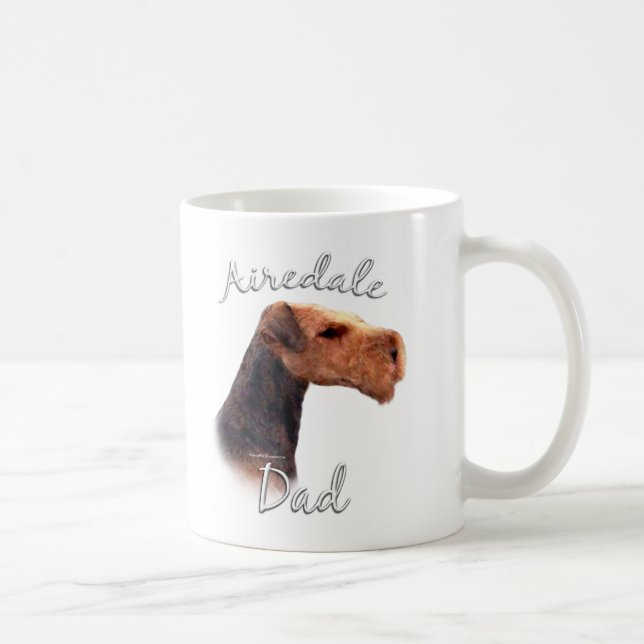 Taza De Café Airedale Terrier Dad 2 (Derecha)