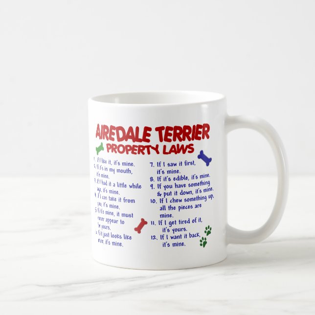 TAZA DE CAFÉ AIREDALE TERRIER PL2 (Derecha)
