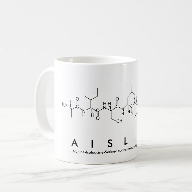 Taza De Café Aislinn peptidade name mug (Anverso izquierdo)