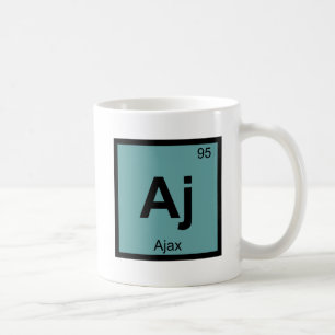 Taza De Café Aj - Símbolo De Tabla Periódica De Química Griega 