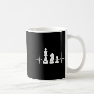 Taza De Café Ajedrez de latido - Regalos de ajedrez de peón de