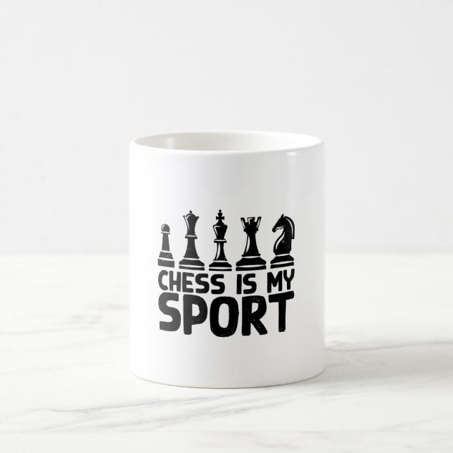 Taza De Café Ajedrez - El Ajedrez Es Mi Deporte (Centro)