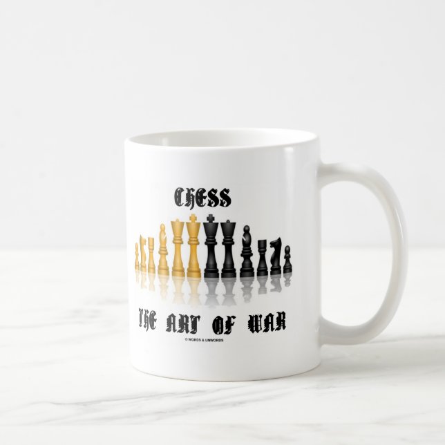 Taza De Café Ajedrez el arte de la guerra (fuente gótica) (Derecha)