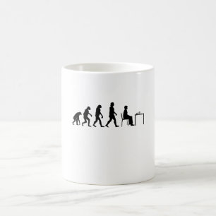 Taza De Café Ajedrez - Evolución del jugador de ajedrez