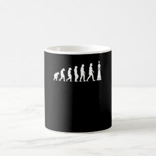 Taza De Café Ajedrez Evolución Juega Ajedrez