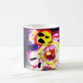 Taza De Café Ajolote amarillo divertido 