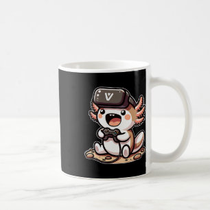 Taza De Café Ajolote Gamer Divertido Con Gafas Vr