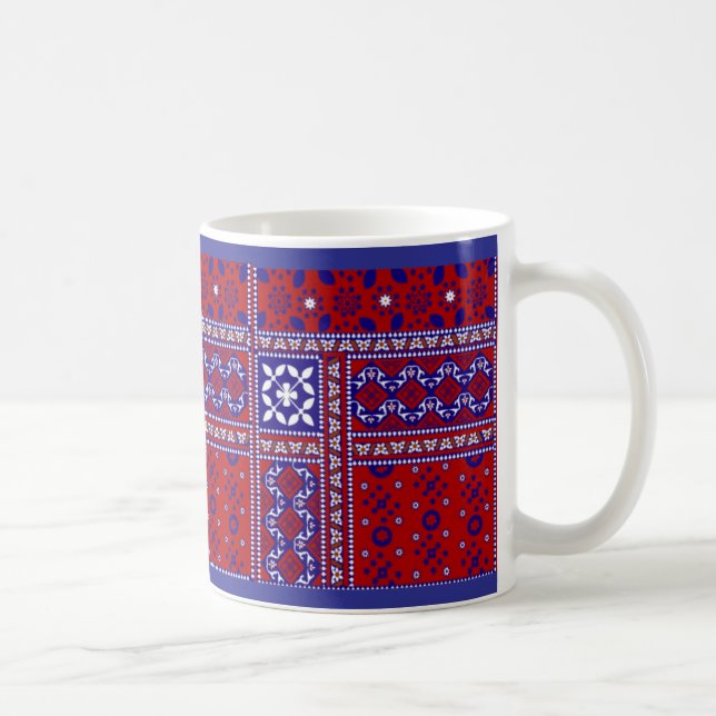 Taza De Café Ajrak design Mug (Derecha)