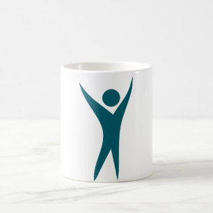 Taza De Café Ajustar el vector de iconos del hombre