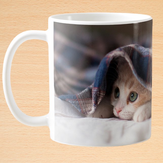 Taza De Café Ajuste de foto de gato personalizado (Subido por el creador)
