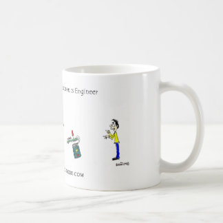Taza De Café Ajuste de la meta de un ingeniero electrónico