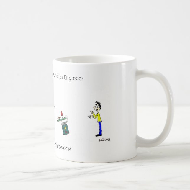 Taza De Café Ajuste de la meta de un ingeniero electrónico (Derecha)