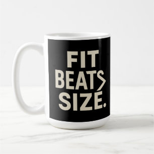 Taza De Café Ajustes Ritmos Tamaño Motivación Fitness, Estilo d