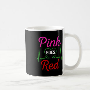 Taza De Café Aka Pink se vuelve rojo para la concientización so
