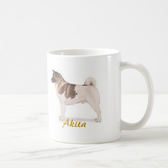 Taza De Café ¡Akita, amante del perro a montones! (Derecha)