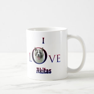 Taza De Café Akita I Love