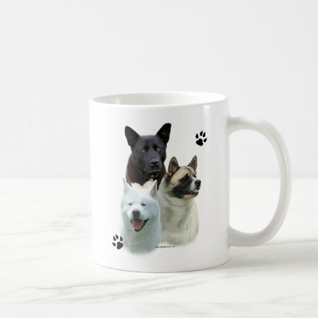 Taza De Café Akita Trio (Derecha)