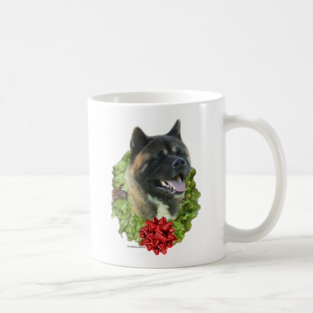 Taza De Café Akita Wreath (Derecha)