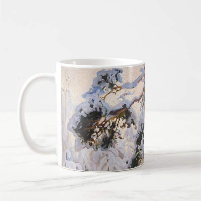 Taza De Café Akseli Gallen-Kallela - Bosque en invierno (Izquierda)