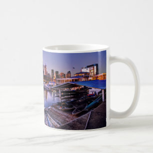 Taza De Café Al Atardecer - canoas de Canoas en la puesta del