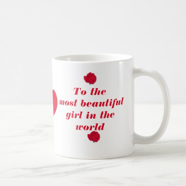 Taza De Café Al Chica Más Hermoso Del Mundo (Derecha)