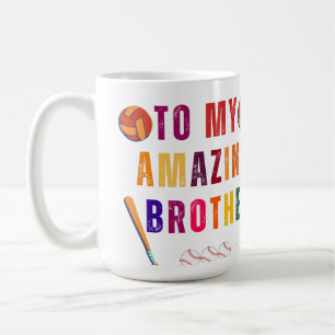 Taza De Café Al hermano mío increíble Día del hermano